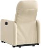 Relaxsessel, Fernsehsessel, Schlafsessel mit Aufstehhilfe Elektrisch Creme Stoff Bild 5