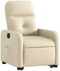 Relaxsessel, Fernsehsessel, Schlafsessel mit Aufstehhilfe Elektrisch Creme Stoff Bild 4