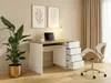 Vente-unique - LOTULA Büromöbel Holz, Platte Weiß - B 55 cm x H 76,8 cm x L 120 cm Bild 2
