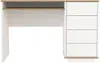 Vente-unique - LOTULA Büromöbel Holz, Platte Weiß - B 55 cm x H 76,8 cm x L 120 cm Bild 4