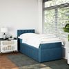 vidaXL Boxspringbett mit Matratze Blau 90x190 cm Samt 3289918 Bild 4