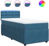 vidaXL Boxspringbett mit Matratze Blau 90x190 cm Samt 3289918 Bild 2