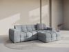 Micadoni Ecksofa Kendal 4-Sitzer Rechts Strukturierter Stoff Platinum Bild 5
