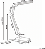 LED Schreibtischlampe PEGASI mit Dimmer Schwarz Bild 2