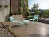 Vente-unique - MIRMANDE Gartensitzgruppe Metall Grün - B 60 cm x H 34 cm x L 60 cm Bild 2