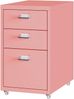 Rollcontainer Kökar mit 3 Schubladen 48x28x41 cm Rosa [en. casa] Bild 3