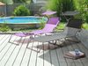 Sonnenliege FOLIGNO mit Relaxfunktion Metall Grau Bild 3
