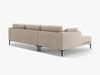 Micadoni Ecksofa Bemy 3-Sitzer Links Samt Beige Bild 3
