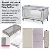 Hauck Baby-Reisebett Sleep N Play Go Plus XXL Set - Dusty Blue, Kinder Reisebett mit Matratze, Spannbettlaken & Insektenschutz faltbar Bild 2