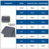 FIVMEN Outdoorteppich Vorzeltteppich aus hochwertigem HDPE, Campingmatte, mit Aluminiumschlaufen, inklusive Tragetasche, bläulich-grau Bild 2