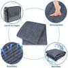FIVMEN Outdoorteppich Vorzeltteppich aus hochwertigem HDPE, Campingmatte, mit Aluminiumschlaufen, inklusive Tragetasche, bläulich-grau Bild 4