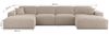 Wohnlandschaft Sofa U-Form CELES PREMIUM in Stoff Sven Altweiß Bild 3