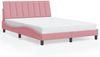 vidaXL Bettgestell ohne Matratze "Hanko" Rosa 120x200 cm Samt 3207842 Bild 2