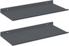 vidaXL Schwebendes Regal 2 pcs Anthrazit 40 x 18 x 2,5 cm Stahl 8004012 Bild 2
