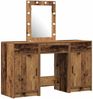 vidaXL Schminktisch mit Speicher Braun 50 x 41 x 135 cm Holzwerkstoff 3334261 Bild 2