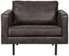 BEPUREHOME Rodeo Sessel Lederlook Schwarz Bild 3