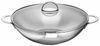 Schulte-Ufer Wok Wave, Pfanne, inkl. Ablagegitter und Glasdeckel, Edelstahl, 32 cm, 66525-32 Bild 2