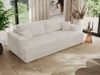 Sofa mit DL-Schlaffunktion, 4-Sitzer Sofa, Bettkasten, 240 x 115 x 88 cm, lose Kissen, Armlehnen - VIRELLA - Beige Cord Bild 3