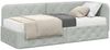 vidaXL Eckbettgestell Hellgrau 80 x 200 cm Samt 3394062 Bild 3