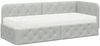 vidaXL Eckbettgestell Hellgrau 80 x 200 cm Samt 3394062 Bild 2