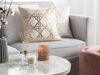 Kissen 2er Set Geometrisches Muster CASSIA 45 x 45 cm Rosa Bild 3