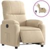 vidaXL Relaxsessel Elektrisch Creme Mikrofasergewebe 3204919 Bild 2