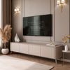 ALLHOUSE24 TV-Schrank LUMINA PUSH TO OPEN mit LED auf Metallfüßen TV Lowboard Gesamtbreite 200 cm Bild 3