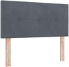 vidaXL Boxspringbett mit Kopfteil Dunkelgrau 90 x 200 cm Samt 3340371 Bild 5