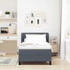vidaXL Boxspringbett mit Kopfteil Dunkelgrau 90 x 200 cm Samt 3340371 Bild 3