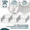 KNERST Federbettdecke Federbettdecke Winter mit Daunen & Federn, Füllung: 90% Federn und 10% Daunen, Baumwollbezug, gleichmäßige Wärmeverteilung, Kassetten Federbett Bild 4