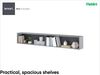 MEBLINI Hängeschrank für Horizontal Schrankbett Bed Concept - Wandschrank mit Regalen - BC-30 - Grau/Graphit Bild 4