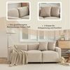 KLAM HOME Sofa 3-Sitzer Sofa mit 2 Zierkissen, 1 Teile, Moderne Sofa Polstersofa gepolstert Sofa für 3-4 Personen, bis 360 kg Bild 2