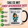 Momentals Tasse Abschiedsgeschenk Kollegen – „Schade dass du den Affenzirkus verlässt“, Gratis Versand · Links-&Rechtshänder · Spülmaschinenfest Bild 2