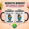 Momentals Tasse Abschiedsgeschenk Kollegen – „Schade dass du den Affenzirkus verlässt“, Gratis Versand · Links-&Rechtshänder · Spülmaschinenfest Bild 3