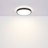 LED Deckenleuchte, Bewegungsmelder, IP44, Metall, schwarz Bild 5