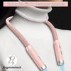 POPOLIC LED Leselampe Hals Leselampe Buch, 3 Farben und 3 Helligkeitsstufen, Wiederaufladbar, Halslampe für Lesen Stricken Häkeln Nähen Campen Reparieren Bild 2