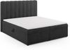Micadoni Boxspringbett Kelp Strukturierter Stoff Anthrazit 180x200 Bild 2