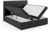 Micadoni Boxspringbett Kelp Strukturierter Stoff Anthrazit 180x200 Bild 4