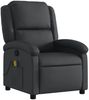 vidaXL Massagesessel Schwarz Echtleder 371793 Bild 3