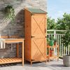 vidaXL Gartenschuppen Braun 59,5 x 56 x 176,5 cm Massivholz aus Fichte 42033479 Bild 3