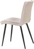 4-Fußstuhl >Lara< (4er Set) Bouclestoffbezug hellgrau, schwarz - 60x85x44 (BxHxT) Bild 2