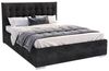 thematys Polsterbett Samt Velours Bett mit Bettkasten & Lattenrost, 120x200–180x200 cm (Optional mit 28 cm H3/H4 Taschenfederkern oder 23 cm Taschenfederkern-Matratze H2, hydraulisches Stauraumbett) Bild 4