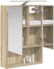 vidaXL Badezimmerspiegelschrank mit Tür Sonoma-Eiche 50 x 14,5 x 70 cm 889209 Bild 3