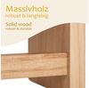 ONVAYA Wandregal Massivholz ǀ Naturholz oder Weiß ǀ 4er-Set aus Holz Bild 3