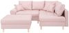 Home affaire Ecksofa Rice L-Form, Set, mit Bonnellfederkern, Hocker & Kissen, Ottomane beidseitig montierbar Bild 2