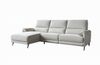 KAWOLA Sofa ADRIANA Ecksofa mit Relaxfunktion Stoff hellgrau Longchair links 99 x 163 x 280 cm Bild 3