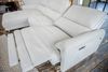 KAWOLA Sofa ADRIANA Ecksofa mit Relaxfunktion Stoff hellgrau Longchair links 99 x 163 x 280 cm Bild 5