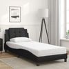 vidaXL Bettgestell ohne Matratze "Zadar" Schwarz 100x200 cm Kunstleder 3208845 Bild 3