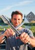Enders® Premium GRILLBESTECK Edelstahl 3-Set INKL 8786 Grillzange, Grillwender, Grillgabel, faltbare Tasche, Grill-Zubehör, Gasgrill BBQ, schwarz Bild 3
