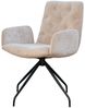 KAWOLA Stuhl NEW CHARME Drehstuhl Esszimmersessel Cord taupe 87 x 66 x 59 cm Bild 3